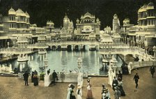 Court of Honour by night, Coronation Exhibition, London, 1911.  Creator: Unknown.