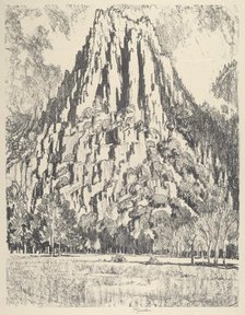 Buttresses, Yosemite, 1912. Creator: Joseph Pennell.