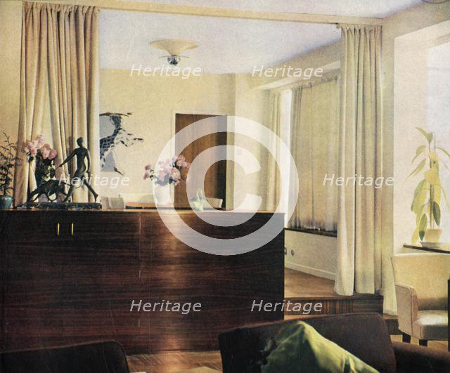 'Dining-alcove in living-room at Sun House, Hampstead, London', 1937. Creator: Unknown.