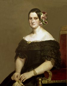 Maria Cristina de Borbón-Dos Sicilias, portrait of 1841.