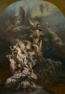 Heaven and Hell, c. 1850. Creator: Octave Tassaert (French, 1800-1874).