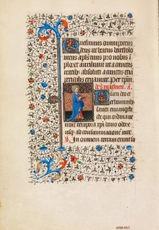 Saint Matthew with a Book; Book of Hours, about 1440-1450. Creator: Workshop of the Bedford Master.