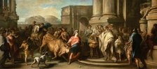 Theseus Taming the Bull of Marathon, c1730 (?). Creator: Carle van Loo.
