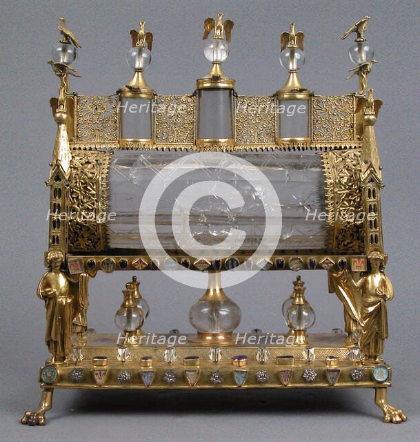 Reliquary, French (?), ca. 1175-1200 (rock crystal); early 19th century (setting). Creator: Unknown.