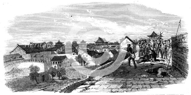The Capture of Ningpo: storming party holding a gateway..., 1862. Creator: Unknown.