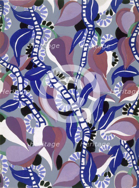 Wallpaper design by Maison Martine, pub. 1930. Creator: French School (20th Century).