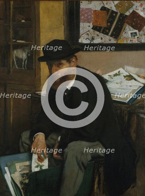The Collector of Prints, 1866. Creator: Edgar Degas.
