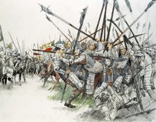 Battle of Flodden Field, 1513, (c1990-2010). Artist: Ivan Lapper.