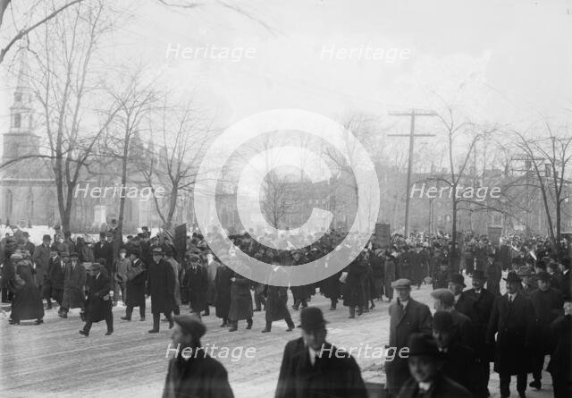 Suffrage hike to Washington, 1913. Creator: Bain News Service.