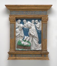The Nativity, c. 1460. Creator: Luca della Robbia.
