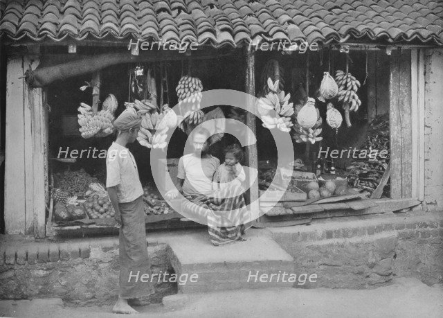 'A Native Boutique or Fruit Shop', c1890, (1910). Artist: Alfred William Amandus Plate.
