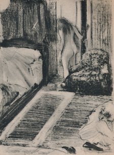 'Nude Woman at the Door of Her Room', c.1879, (1946). Artist: Edgar Degas.