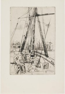 Shipping at Liverpool, 1867. Creator: James Abbott McNeill Whistler.