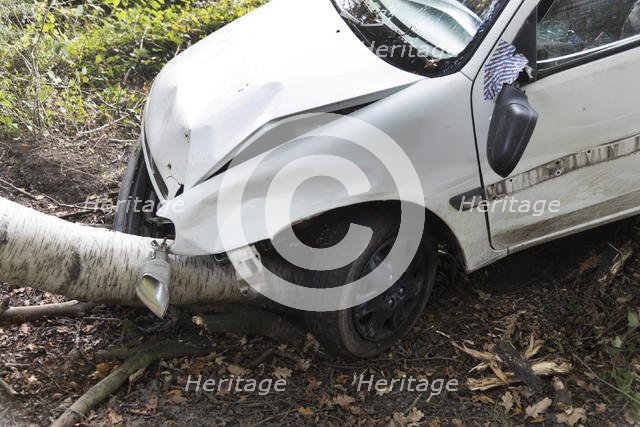 Citroen Saxo accident 2016. Creator: Unknown.