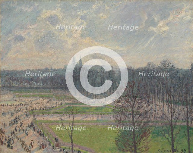 The Garden of the Tuileries on a Winter Afternoon, 1899. Creator: Camille Pissarro.