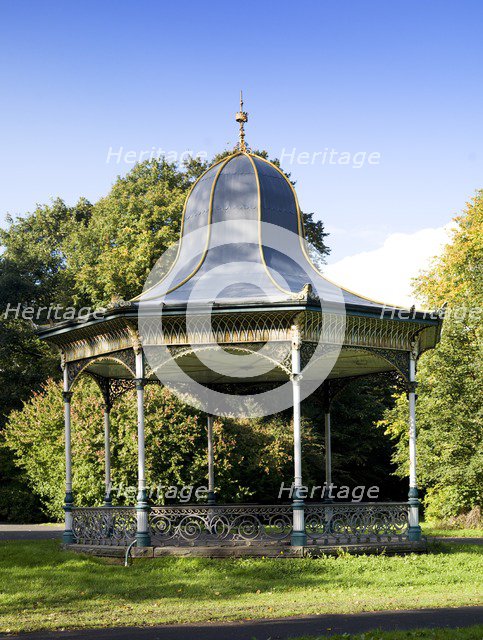 .Bandstand in Leazes Park or Exhibition Park, Newcastle upon Tyne, 2008. Artist: James O Davies.