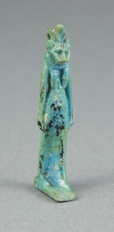 Amulet of the Goddess Sekhmet, Egypt, New Kingdom-Third Intermediate Period (abt 1050-664 BCE). Creator: Unknown.