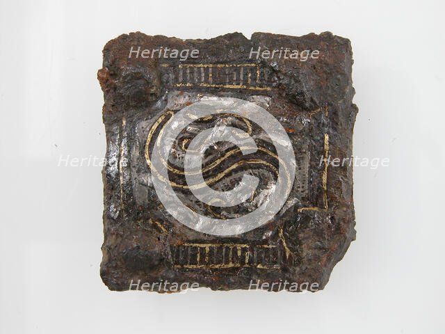 Belt Buckle Plate, Frankish, 6th-7th century. Creator: Unknown.