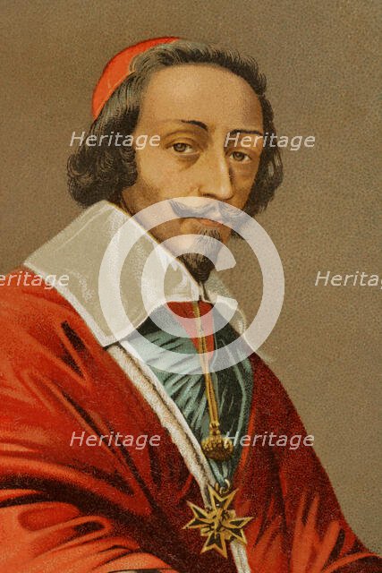 Cardinal de Richelieu (Armand Jean du Plessis) (1585-1642), French clergyman and statesman, 1886.  Creator: Unknown.