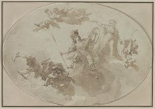 Ceiling Study: Allegory of Peace and War, c. 1800 ?. Creator: Giuseppe Bernardino Bison (Italian, 1762-1844).