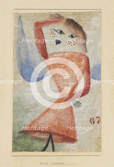 Fragment No. 67 (Angel), 1930. Creator: Klee, Paul (1879-1940).