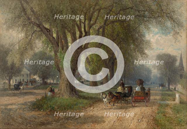 Sunday in New England, c. 1876. Creator: Albert Fitch Bellows (American, 1829-1883).