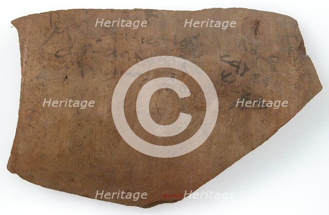 Ostrakon, Coptic, 580-640. Creator: Unknown.