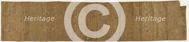 Brocade, silk, Edo period, 1615-1868. Creator: Unknown.