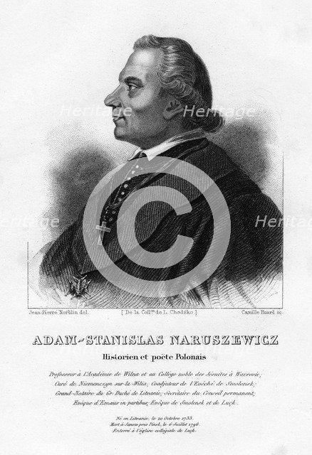 Adam Naruszewicz, Polish nobleman, 19th century. Artist: Camille Huard