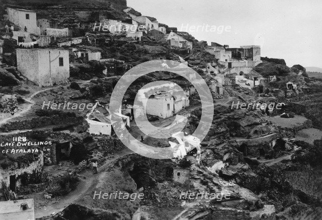 Cave dwellings of Atalaya, Gran Canaria, Canary Islands, Spain, 20th century. Artist: Unknown