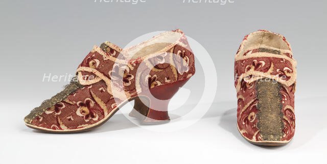 Shoes, British, 1732-59. Creator: Unknown.