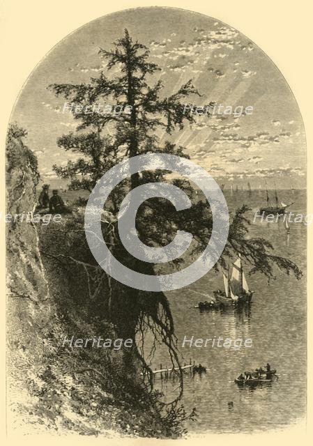 'Lake Erie, from Bluff, Mouth of Rocky River', 1872.  Creator: John J. Harley.