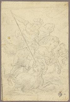 St. George and the Dragon, n.d. Creator: School or imitator of Raffaello Sanzio,.