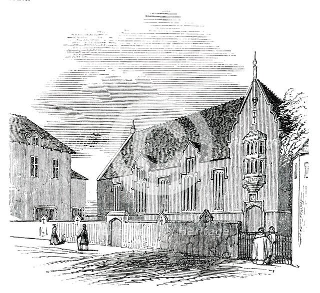 King Edwards's Grammar-School, at Lichfield, 1850. Creator: Unknown.