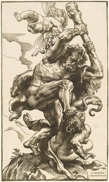 Hercules Fighting the Fury and the Discord. Creator: Christoffel Jegher.