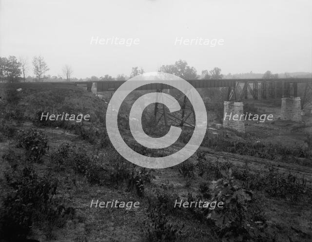 Bridge at Moniteau [County], Mo., 1901 Oct 9. Creator: Unknown.