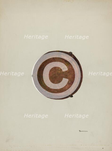 Tray, c. 1940. Creator: Gerald Transpota.