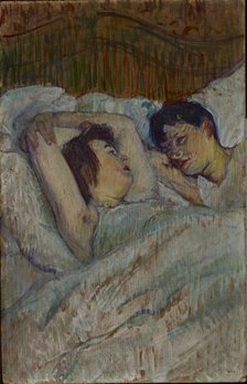 Au lit, 1892. Creator: Toulouse-Lautrec, Henri, de (1864-1901).