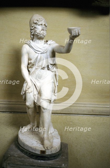 Statue of Odysseus, hero of Homer's epic poem The Odyssey. Artist: Unknown