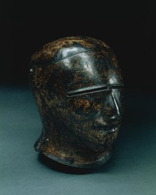 Closed Sallet with Grotesque Face (Schembart visor), c. 1500. Creator: Unknown.