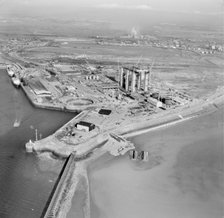 Heysham nuclear power station under construction, Lancashire, 1964. Artist: Aerofilms.