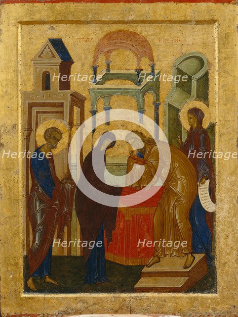 The Presentation of the Virgin Mary, 1497. Artist: Russian icon  