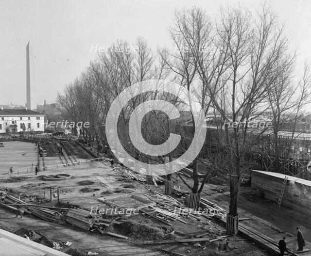 Temporary Building, Under Construction...Washington, D.C., 1917. Creator: Unknown.