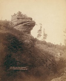 The Frog's Head Rock On old Deadwood stage road, 1890. Creator: John C. H. Grabill.