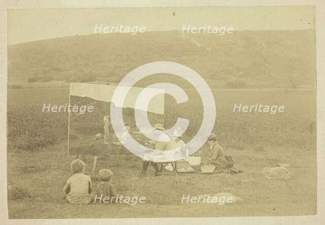 The Artist's Son, Barrett Browning, ca.1885-1889.  Creator: Robert Browning.