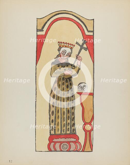 Plate 12: Saint Rita: From Portfolio "Spanish Colonial Designs of New Mexico", 1935/1942. Creator: Unknown.