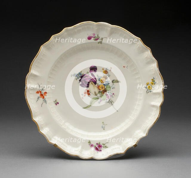 Soup Plate, Zürich, c. 1775. Creator: Unknown.