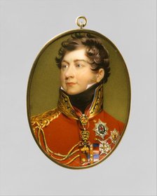 George IV (1762-1830) as Prince Regent, after Lawrence, 1816. Creator: Henry Bone.