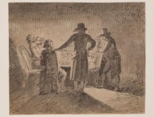 Figures in Interior, between 1745 and 1790. Creator: Gottlieb Welte.