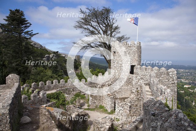 The keep of the Castelo dos Mouros, Sintra, Portugal, 2009. Artist: Samuel Magal